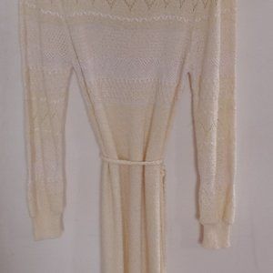 long vintage knit dress